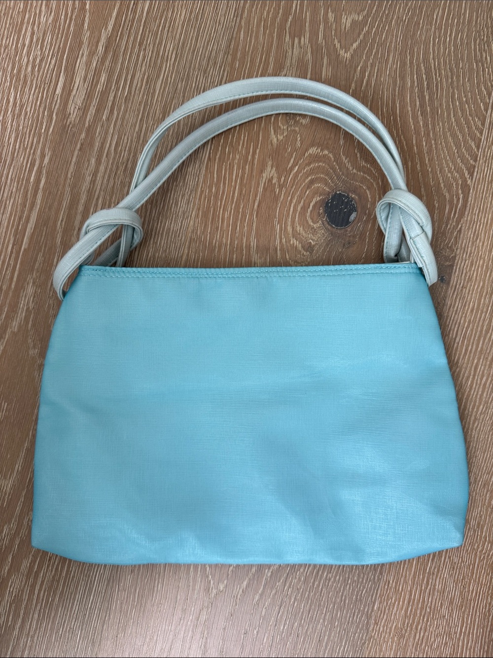 Shiseido Aqua Shoulder Bag with Cream Knotted Straps